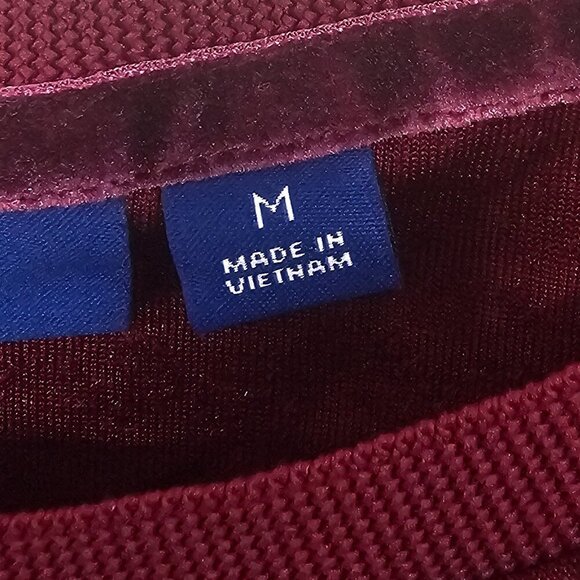 Apt. 9 Burgundy Flocked Leopard Print Tank Goth Punk Velour Streetwear Club M - Picture 9 of 12